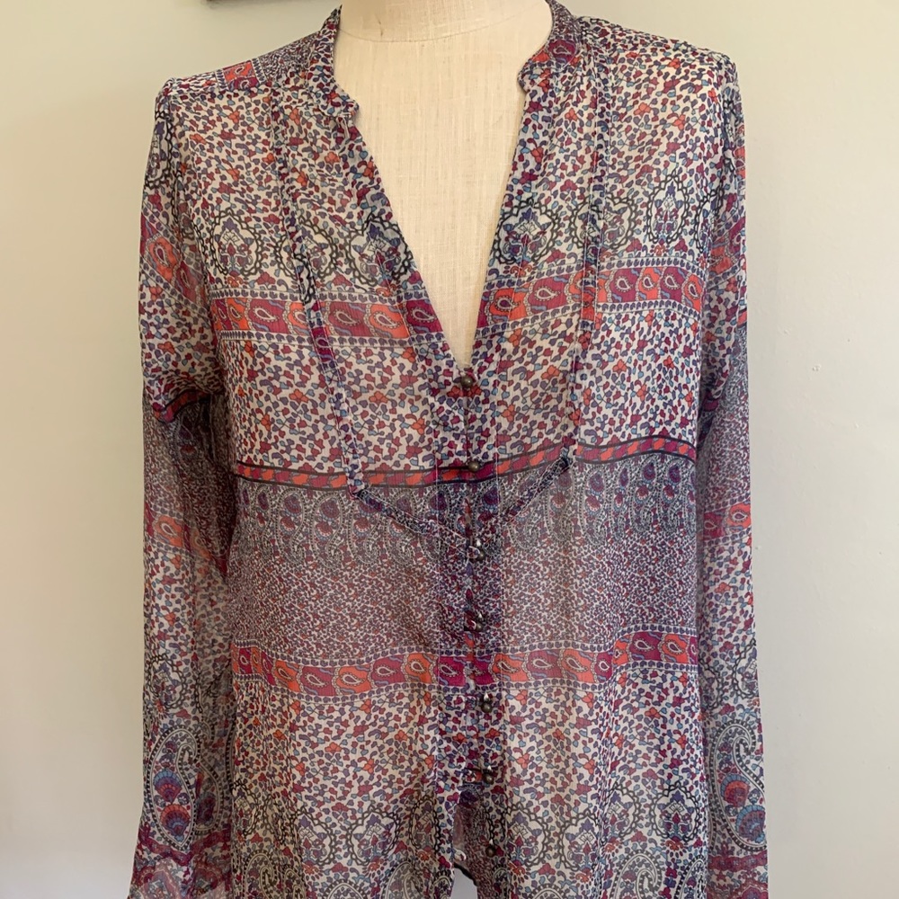 Converse Long Sleeve Sheer Boho Kimono